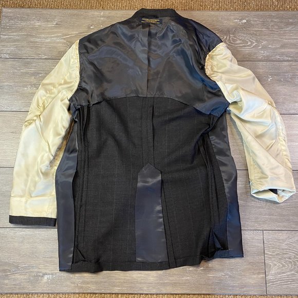 Brooks Brothers 2 Piece Suit 100% Wool 43R 32x31 Black Plaid - Picture 6 of 8